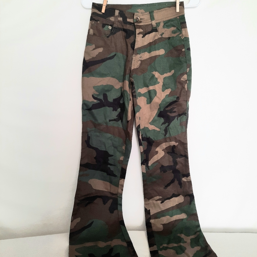 Women's Rothco Camouflage Pants Size 1/2 Ladies Small Petite New No Tag